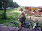 Fietsvakantie...Matthias fietst zelf een dagje mee